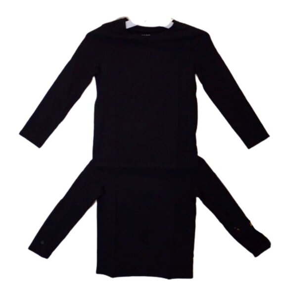 NWT 2-Pack of Solid Black Long-Sleeve T-Shirts - Cat and Jack - S(6/6X) - Picture 2 of 6